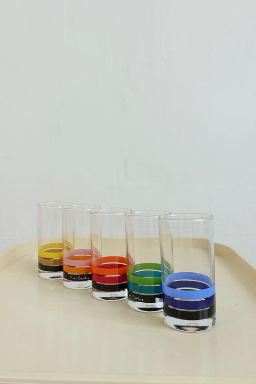 日本Pierre Cardin彩虹印花杯 全新保存品 商品图0