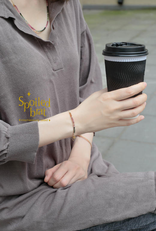 spoiled brat jewelry 碧玺手链 商品图3