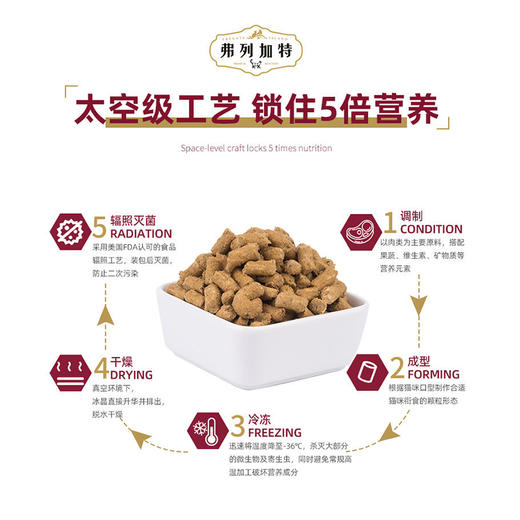 弗列加特主食冻干15g*2/500g/480g成幼猫鲜肉猫粮桶装生骨肉鸡肉鲜肉无谷 商品图3