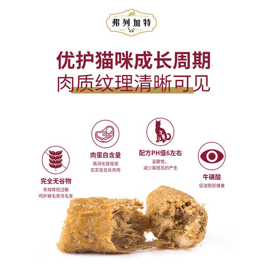 弗列加特主食冻干15g*2/500g/480g成幼猫鲜肉猫粮桶装生骨肉鸡肉鲜肉无谷 商品图1