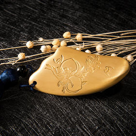 正安国货 花开满福铜制刮痧板 百年非遗铜艺制作