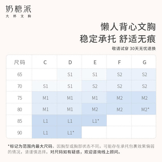 【悬浮可拆卸】奶糖派大杯文胸懒人文胸无尺码背心式大胸内衣无钢圈无痕 商品图4