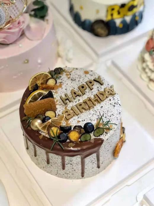 焦糖海盐奥利奥蓝莓装饰蛋糕 商品图0