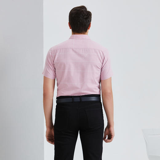 YvesFigarau伊夫·费嘉罗夏季新款简约舒适透气短袖休闲衬衫912468 商品图3