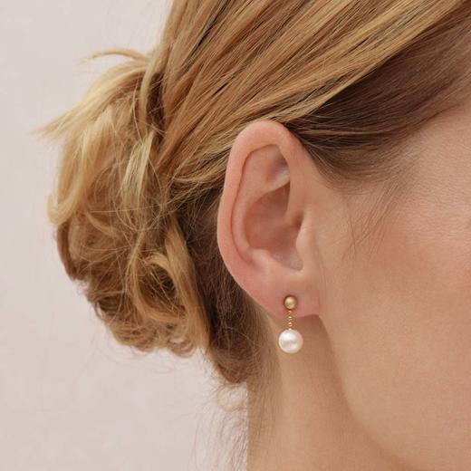 北京仓｜Eva Strepp-Solo-韵律摇曳 珍珠 耳环（金色）［德国设计师 ］ 商品图0