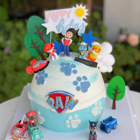 多彩童年系列  汪汪队 ·  奶油蛋糕 （打车配送需下楼自提）