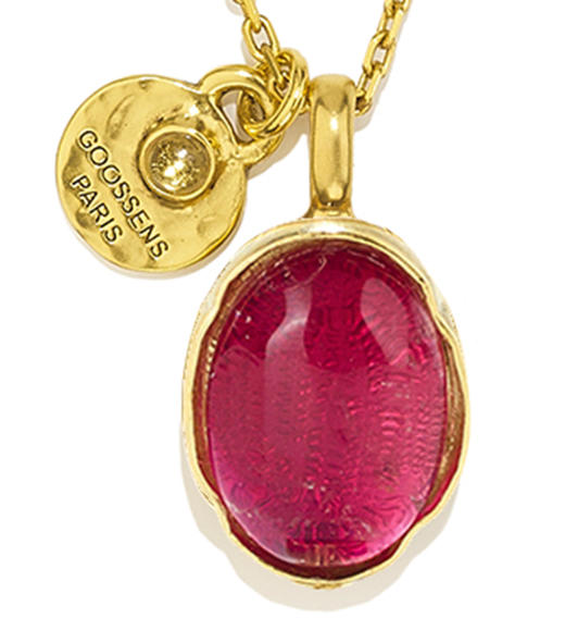 北京仓｜Goossens Paris-Talisman Cabochons-粉紫色 项链［法国设计师］ 商品图2