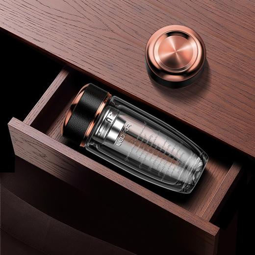 雷德夫双层玻璃杯男士 保温高档商务杯子办公室 水杯透明车载茶杯 滤茶器 防烫手 水杯 商品图5