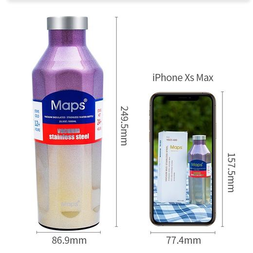 A-MPS- 美派斯 六棱形保温钢杯 600ML 商品图2