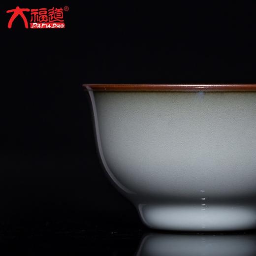 南宋官窑主人杯 官 茶杯单杯手工茶杯陶瓷品茗杯开片铁胎 主人盏 精品茶盏 茶道 商品图3