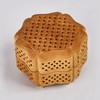 编织纹° 单层镂空黄杨木香盒 商品缩略图1