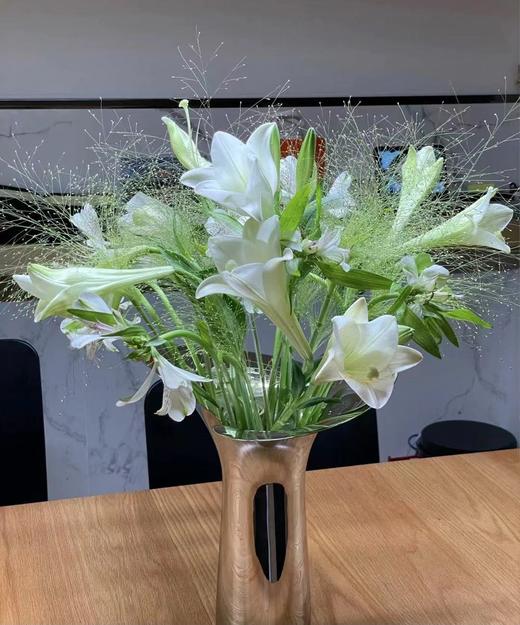 【百年好合】铁炮百合  3头 白色  5枝/扎 商品图1