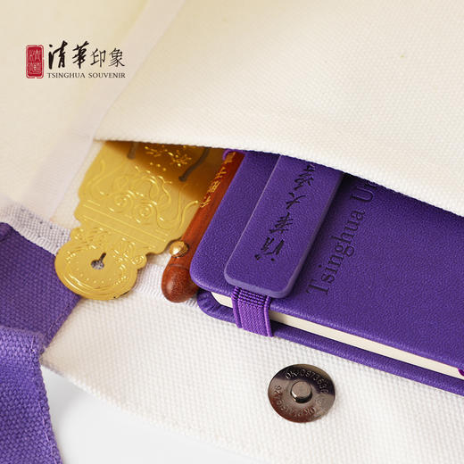 清华建筑风加厚帆布包 商品图5