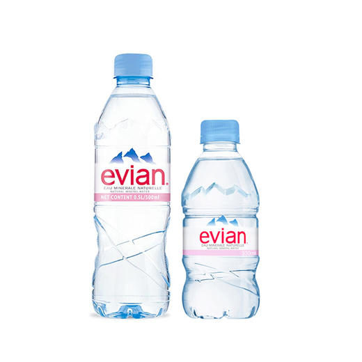 法国依云矿泉水500ml/300ml 天然弱碱性水源 商务招待会议首推 020031/020032 商品图0