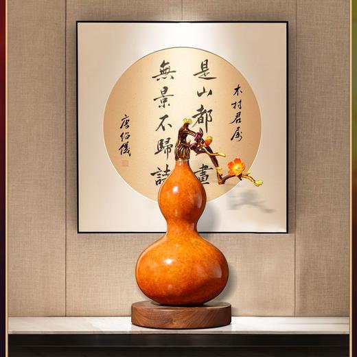 铜葫芦摆件招财新房装饰品玄关客厅家居饰品新房摆件乔迁新居礼品 福禄 摆件 商品图4