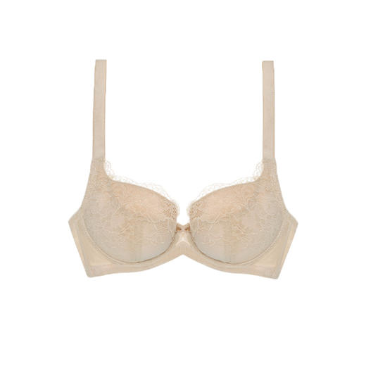 奶糖派邂逅2肤色黑色包容侧收上托蕾丝基础调整大罩杯文胸圆盘半球木瓜 商品图1