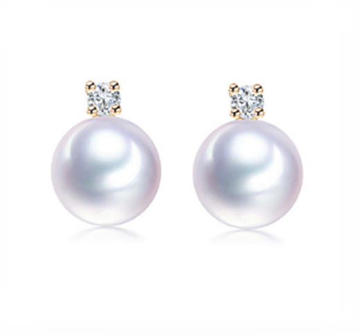 Pearl moments FOREVER QUEEN 超大18K金 大王妃天然淡水珍珠耳钉 商品图0