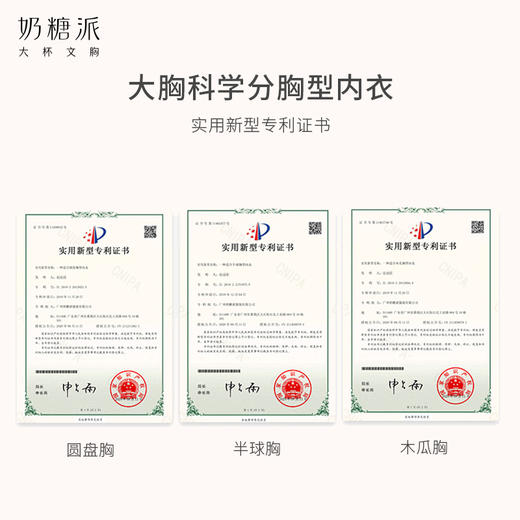 【积分兑换】[爱丽丝]分胸型3/4杯自然承托防下垂大罩杯大胸内衣文胸女 商品图3