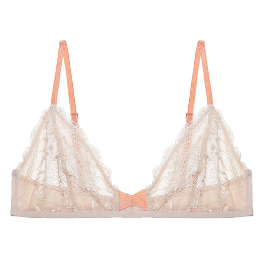 弗利少女Freelass超薄法式蕾丝bralette无钢圈性感小胸内衣夏 商品图3