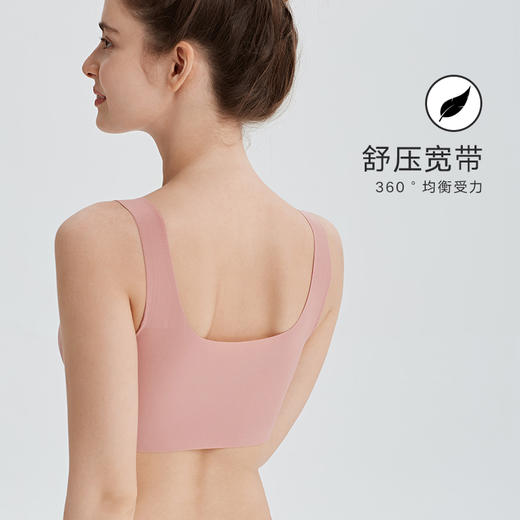 弗利少女无痕内衣女无钢圈薄款bra 夏季小胸文胸背心睡眠美背胸罩 商品图1