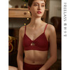 弗利少女女无钢圈法式薄款文胸原创小胸内衣套装圣诞款本命红绿 商品缩略图2