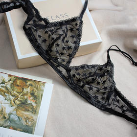 弗利少女无钢圈女法式小胸内衣薄胸垫款性感蕾丝三角杯文胸罩夏新