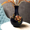 罗比罗丹富贵圆满珐琅彩陶瓷客厅玄关新中式居家装饰插花花瓶摆件 商品缩略图3