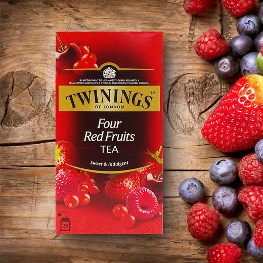 川宁四红果果香茶25袋 四种红果甜蜜VC 袋泡茶 DIY果茶 021069 商品图1