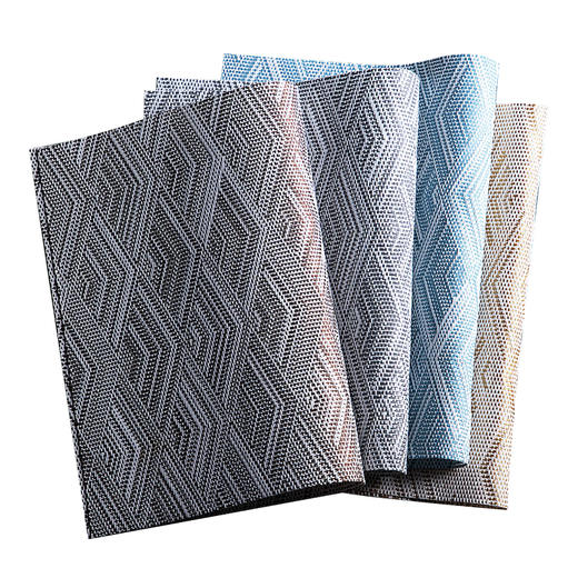 雅伊秀特斯林提花西餐垫简约环保PVC菱形餐垫杯垫防水防烫隔热垫【不支持补差，非质量问题不退不换】S 商品图1