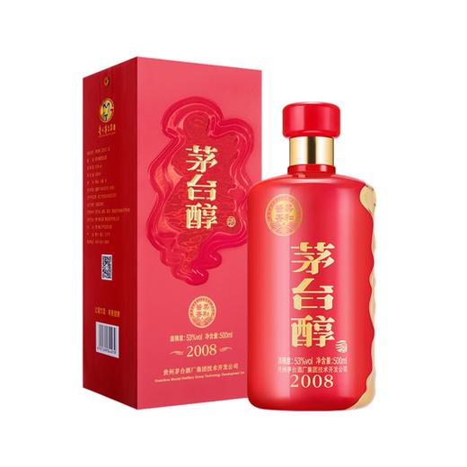 贵州茅台醇2008柔和酱香型白酒53度500ml/1瓶/2瓶/6瓶整箱 商品图0