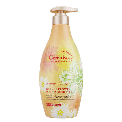 「超值2瓶装自然沐浴」澳洲GreenKosy绿色溪谷茶树舒爽沐浴露/橙花亮肤沐浴露 泡沫绵密 易冲洗 不假滑清爽亮肤 清香淡雅700g/瓶*2 商品图8