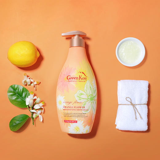 「超值2瓶装自然沐浴」澳洲GreenKosy绿色溪谷茶树舒爽沐浴露/橙花亮肤沐浴露 泡沫绵密 易冲洗 不假滑清爽亮肤 清香淡雅700g/瓶*2 商品图6