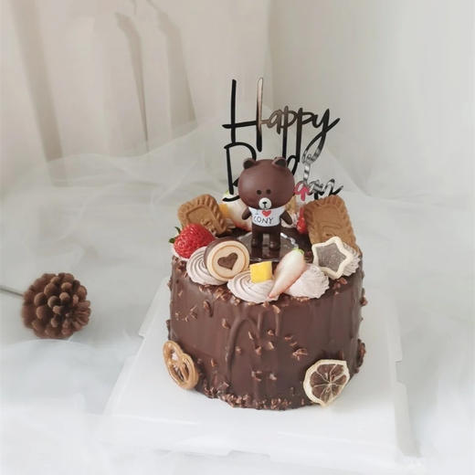 【梦龙布朗熊】叮当CAKE爆款生日蛋糕-梦龙脆皮蛋糕 商品图0