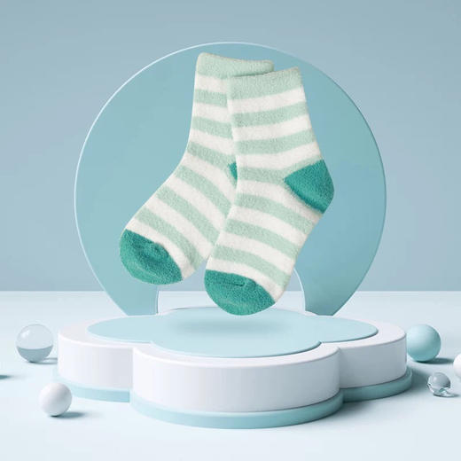 【内购商品不退不换】ibaby×outlast太空科技恒温儿童针织棉袜舒适柔软秋冬中筒袜家居袜 商品图5