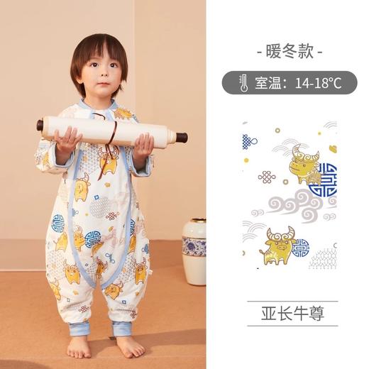 ibaby×outlast太空科技恒温睡袋秋冬款分腿睡袋 婴儿防踢被宝宝睡袋儿童睡衣 商品图7