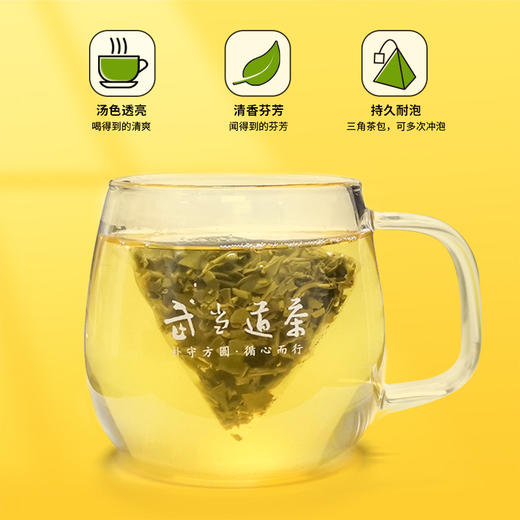 武当道茶 三角袋泡茶 高山云雾茶叶120G装40独立小包 商品图6