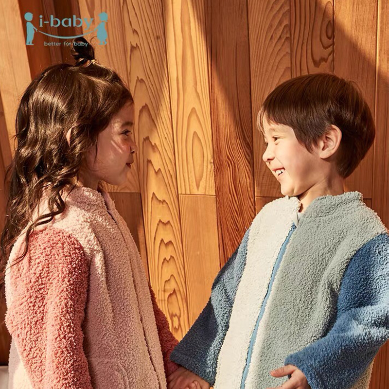 【内购】ibaby×outlast太空科技恒温儿童 保暖立领套装 家居服秋冬新款泰迪绒居家睡衣舒适春秋外穿