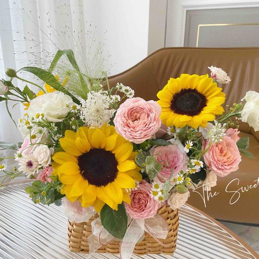 花艺  春晖 向日葵花篮 商品图1