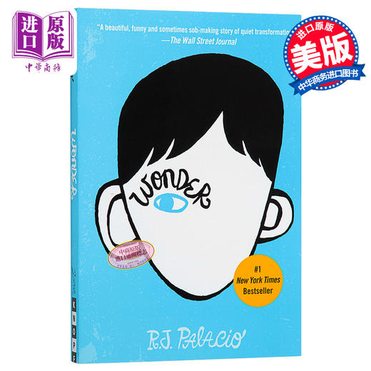 【中商原版】Wonder奇迹男孩全英文版小说畅销同名电影可另搭flipped R.J. Palacio Corgi 帕拉秋 青春励志儿童青少年读物 商品图0