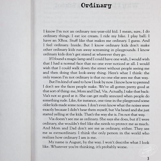 【中商原版】Wonder奇迹男孩全英文版小说畅销同名电影可另搭flipped R.J. Palacio Corgi 帕拉秋 青春励志儿童青少年读物 商品图4