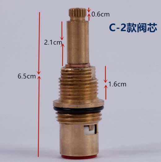 亚克力沐足盆配件 铜管 阀芯 阀体 手轮 冷热水开关 龙头 商品图4