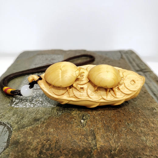 富甲天下°黄杨木挂件 商品图2