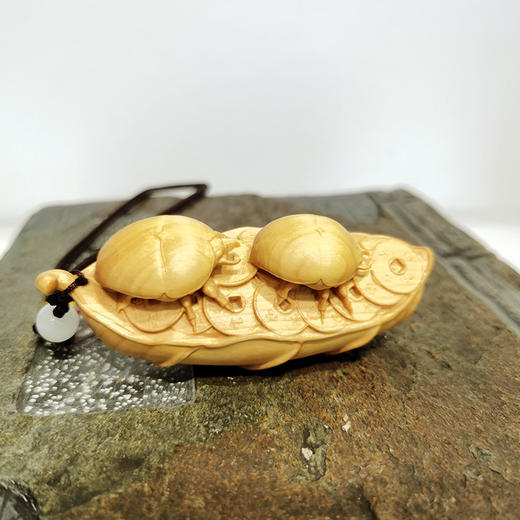 富甲天下°黄杨木挂件 商品图1