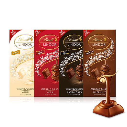 瑞士莲软心18块小块装巧克力100g 4种口味 香浓幼滑 奢想美味 043079/043080/043430/043785 商品图2