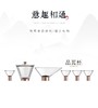 侠客行 6件套茶具 进口高硼玻璃+铜 玻璃茶具套装家用透明客厅功夫茶具办公室会客泡茶壶茶杯 时尚茶器 茶具 商品缩略图1