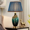 轻奢后现代珐琅彩台灯美式奢华卧室床头灯现代全铜欧式客厅沙发 台灯 轻奢 商品缩略图2