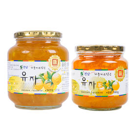 韩国全南蜂蜜柚子茶1000g/580g 水果味茶果酱冷热冲泡水喝的饮品 021620/021621