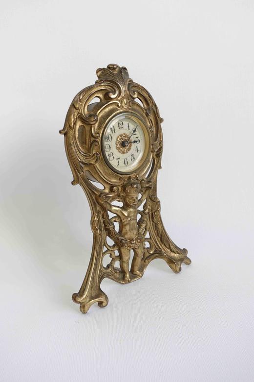 美国Vintage铜鎏金古董机械座钟 商品图3