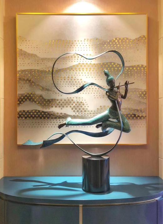 E-ZAN2225/2226/2227/2228 纯铜热着色 飞天摆件 商品图4