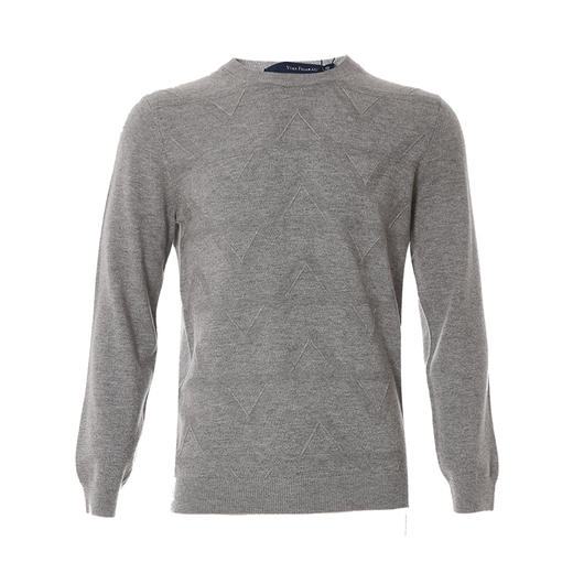 YvesFigarau伊夫·费嘉罗100%绵羊毛秋冬新款套头舒适保暖打底休闲毛衣921166 商品图3